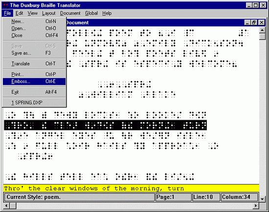 Braille conversieprogramma