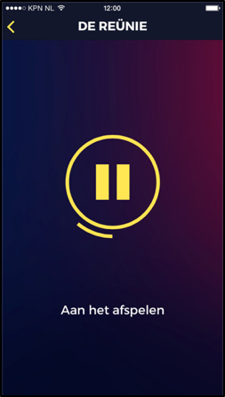 Weergavescherm van de audiodescriptie