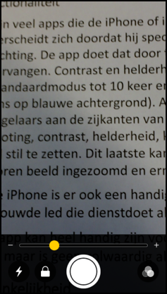 Schermafbeelding vergrootglas iOS10.