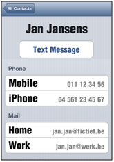 Screenshot vergroot contactdetail