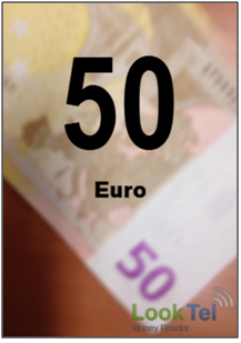 Screenshot herkenning 50 euro biljet