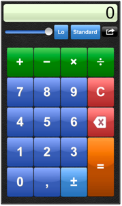 Screenshot rekenmachine