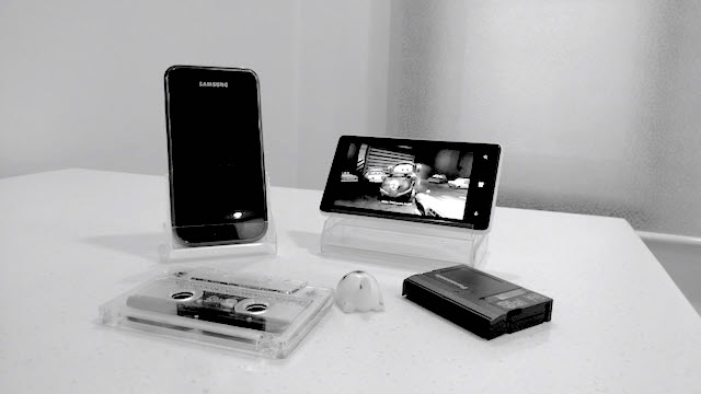 Een cassetteband-doosje als smartphone-dock