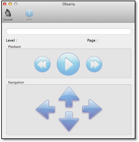 Olearia interface screenshot