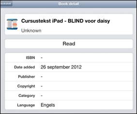 Read2Go boekdetail screenshot