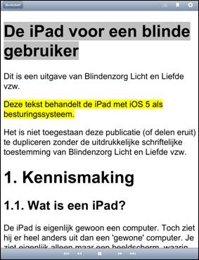 Read2Go leesvenster screenshot