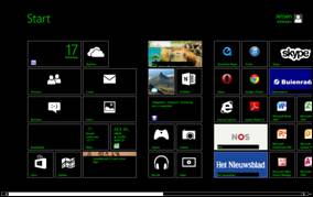 Win8 Hoogcontrastthema startscherm screenshot